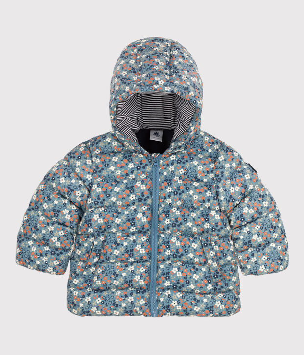 Babies' Recycled Patterned Parka blue/multicolor