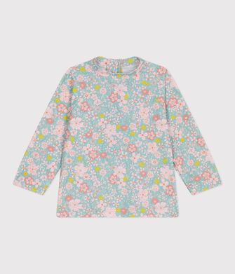 Babies' flower print UV protection T-shirt