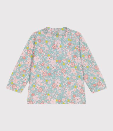 Babies' flower print UV protection T-shirt