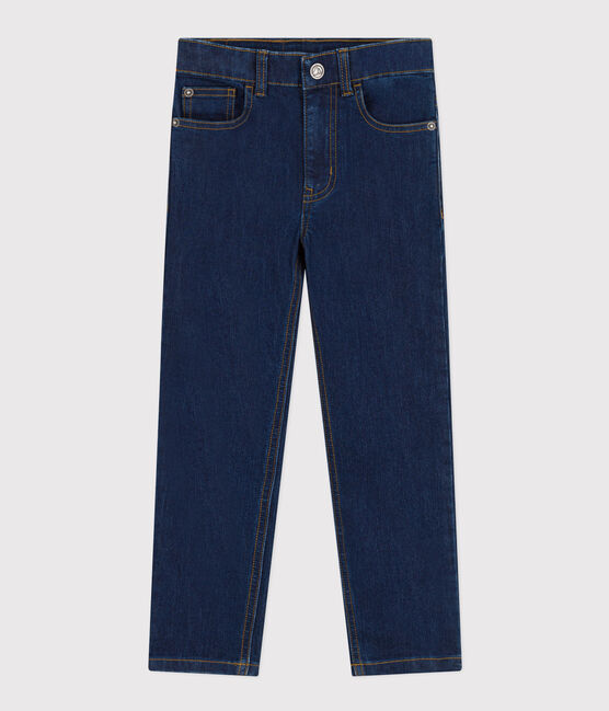 Boys' straight fit denim trousers DENIM BRUT blue