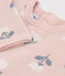 Babies' Floral Fleece Sweatshirt SALINE pink/MULTICO white