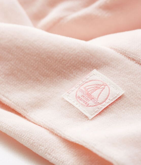 Newborn Babies' Velour Bonnet FLEUR pink