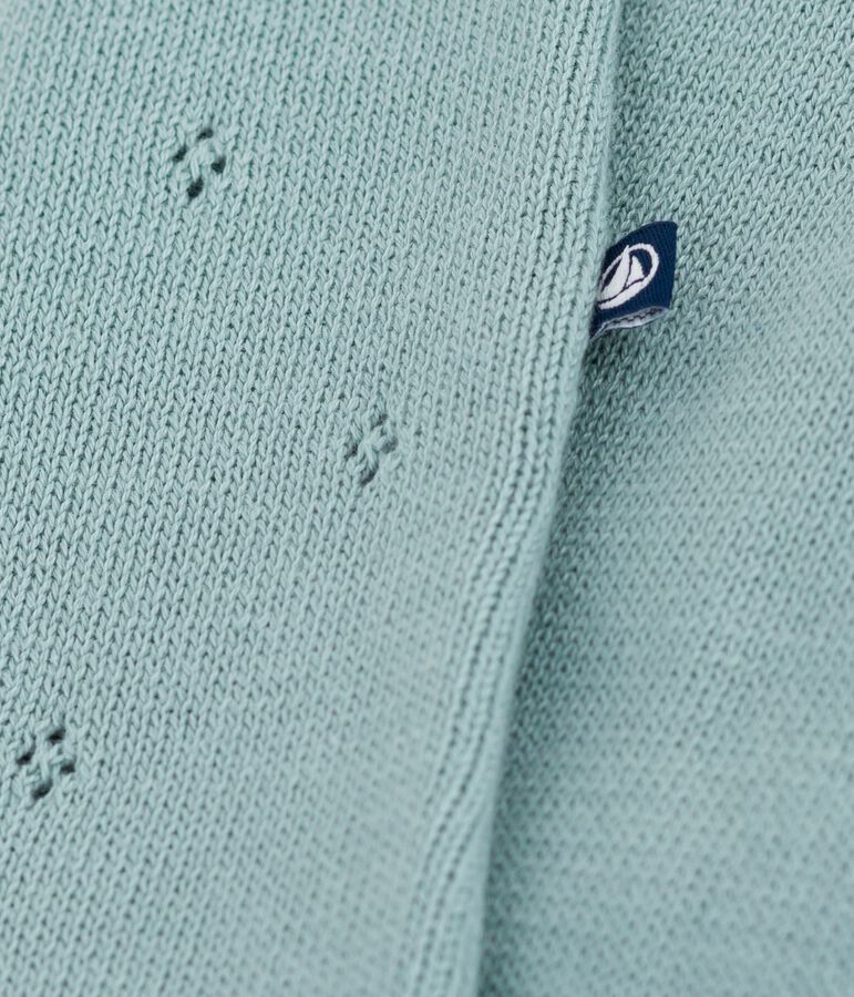 Babies' rompers knitted in a pretty pattern and with straps PAUL green