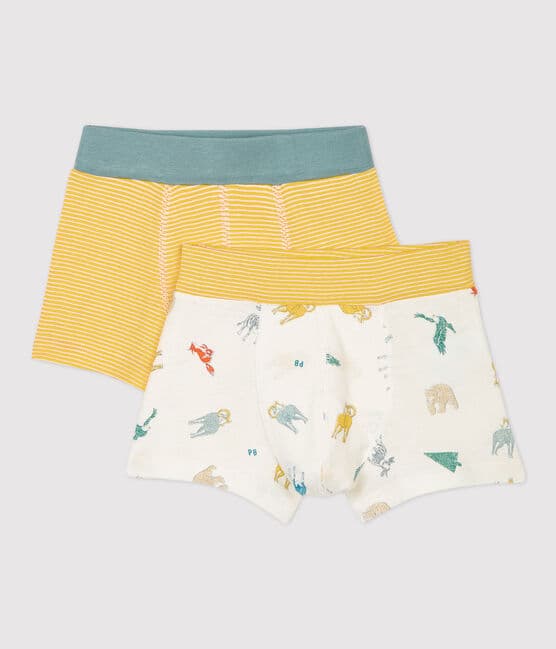 Boys' Mountain Sheep Print Organic Cotton Boxer Shorts - 2-Pack variante 1