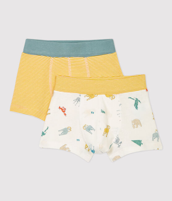 Boys' Mountain Sheep Print Organic Cotton Boxer Shorts - 2-Pack variante 1