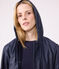 Iconic Recycled Fabric and Organic Cotton Raincoat SMOKING blue
