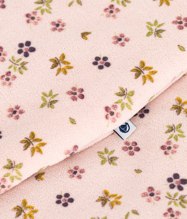 Babies' TOG 3 velour sleeping bag pink/multicolor