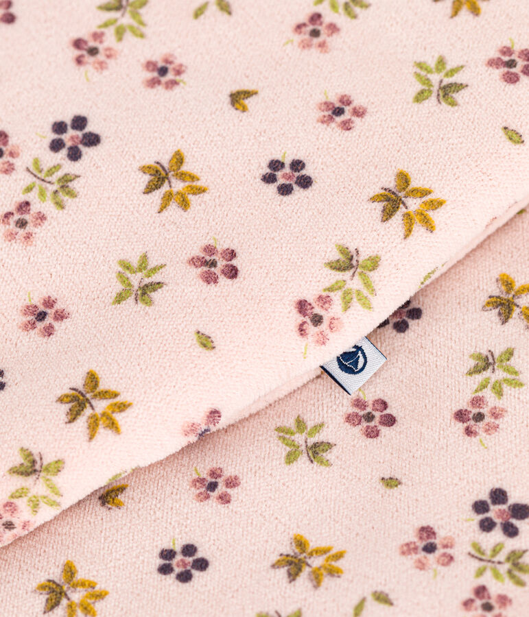 Babies' TOG 3 velour sleeping bag pink/multicolor