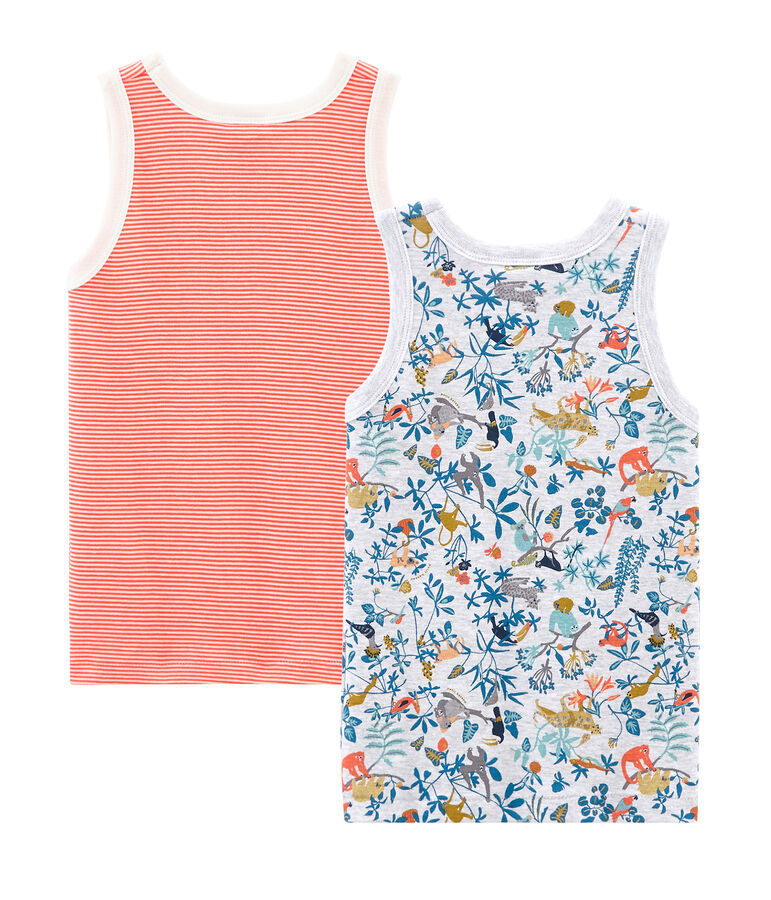 Boys' sleeveless vests - Set of 2 multicolor