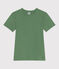 Women's Iconic plain cotton T-shirt PALMERAIE green
