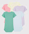 Baby Girls' Short-Sleeved Fruit Pattern Bodysuit - 5-Pack variante 1