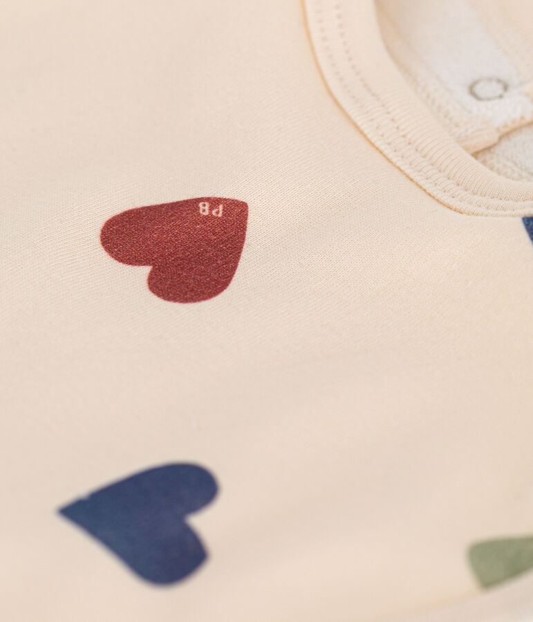 Cotton baby bib Ecru/multicolor