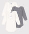 Babies' Paris Themed Long-Sleeved Cotton Bodysuits - 3-Pack variante 1