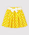 Girls' Linen Skirt SHINE yellow/MARSHMALLOW white