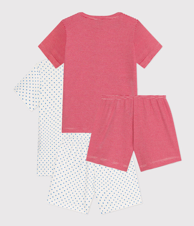 Children's Short Cotton Pyjamas - 2-Pack multicolor