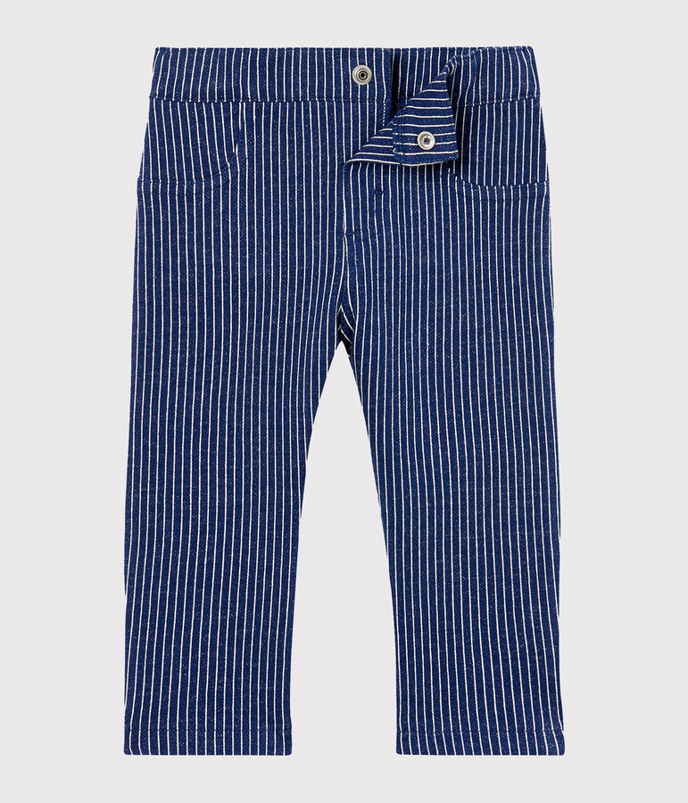 Baby Boys' Striped Knit Trousers blue/white