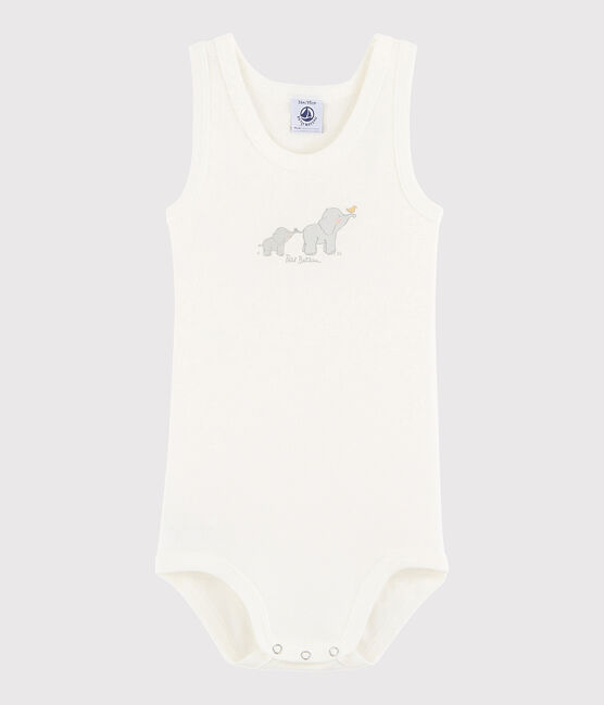 Unisex Babies' Sleeveless Bodysuit LAIT white