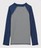 Children's Unisex UV-Proof Recycled T-shirt MEDIEVAL blue/MARSHMALLOW white