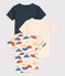 Unisex Short-Sleeved Cotton T-shirts - 3-Pack variante 1