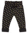 Baby girl's trousers with gold polka dot print CITY black/DORE yellow