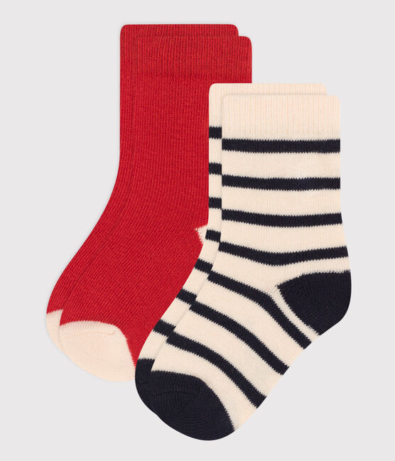 Babies' Stripy Cotton Socks - 2-Pack variante 1