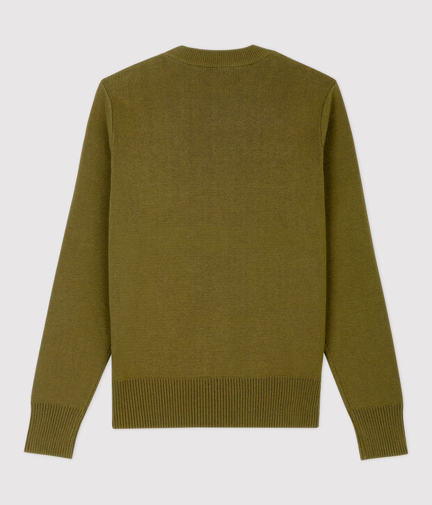 Women's Navy Cotton Jumper green