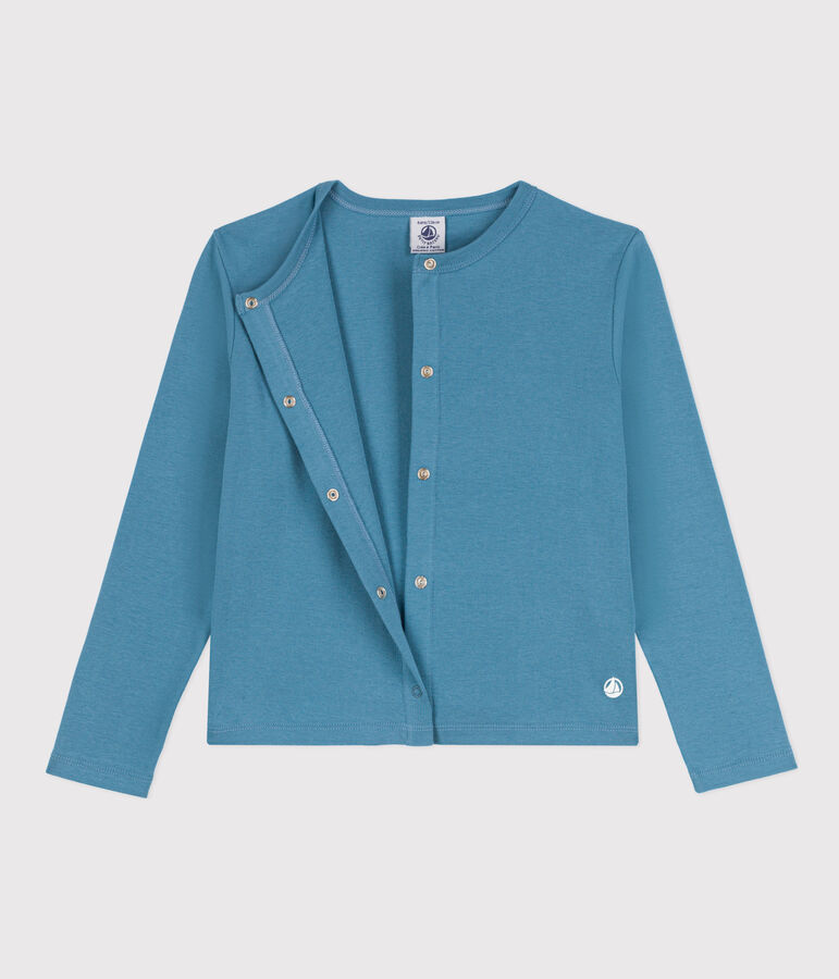 Girls' Cotton Cardigan blue