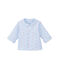 Unisex baby padded reversible milleraies jacket  FRAICHEUR blue/ECUME white