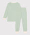 Children's Plain Cotton Pyjamas HERBIER green