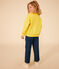  Girls' Lightweight Fleece Sweatshirt NECTAR yellow