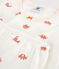 Girls' Crab Print Cotton Short Pyjamas MARSHMALLOW white/MULTICO white
