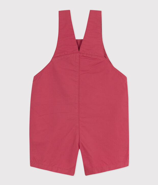 Babies' Serge Dungaree Shorts pink