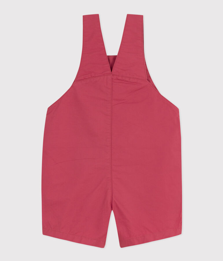Babies' Serge Dungaree Shorts pink