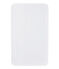 Baby's unisex dual fabric blanket ECUME white