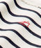 Girls' vest top COQUILLE beige/SMOKING blue