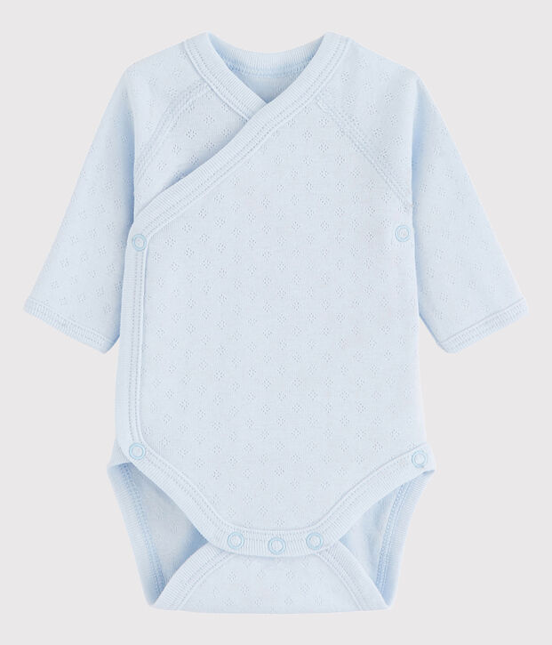 Unisex Babies' Short-Sleeved Wrapover Bodysuit FRAICHEUR