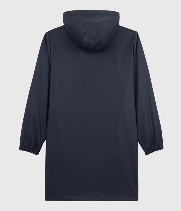 Unisex Long Light Recycled Fabric Raincoat blue