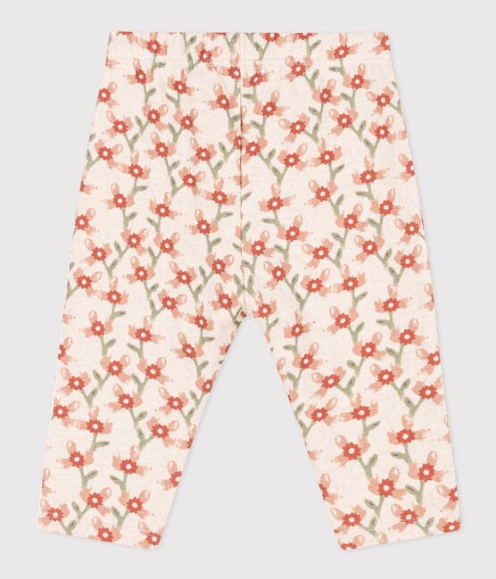 Babies' Patterned Quilted Tube-Knit Trousers AVALANCHE white/MULTICO