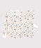 Girls' Snugfit Paris Print Organic Cotton Pyjamas MARSHMALLOW white/MULTICO white