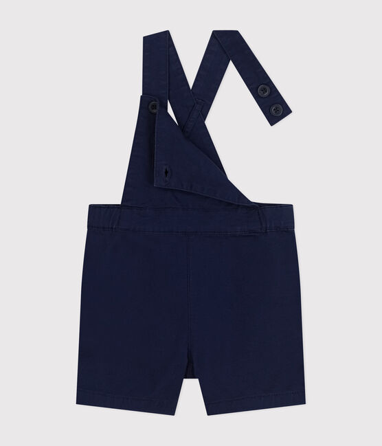 Babies' Serge Dungaree Shorts MEDIEVAL blue