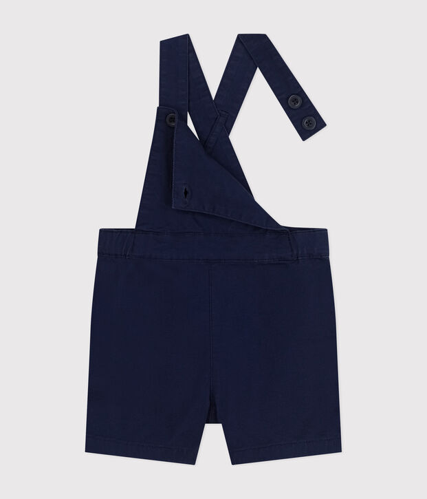 Babies' Serge Dungaree Shorts MEDIEVAL