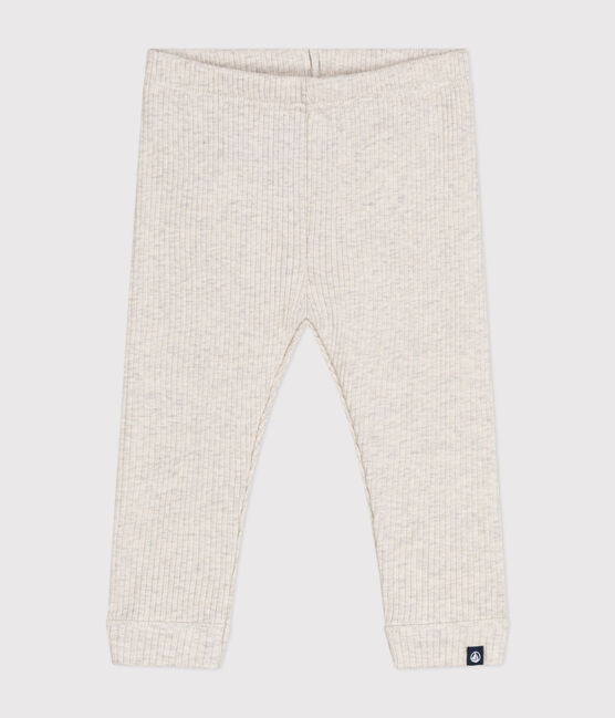 Babies' cotton leggings MONTELIMAR CHINE beige