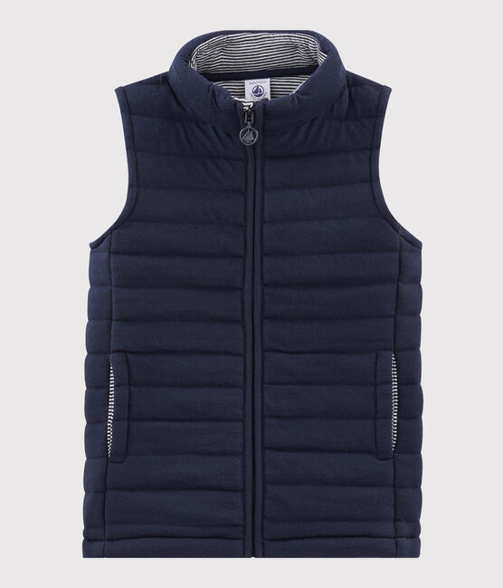 Unisex Children's Quilted Tube Knit Jacket SMOKING blue