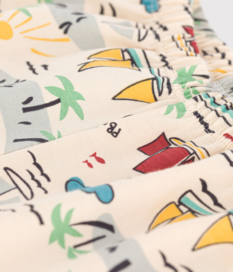 Babies' Printed Jersey Trousers Ecru/multicolor