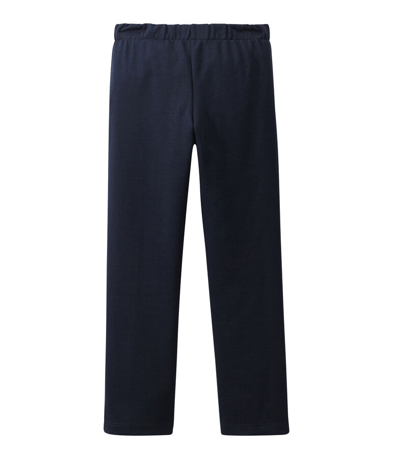 Girl's pants with flap blue
