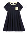 Girl's lightweight jersey dress Abysse blue