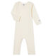 Babies' Long-Sleeved Bodysuit in Cotton/Wool