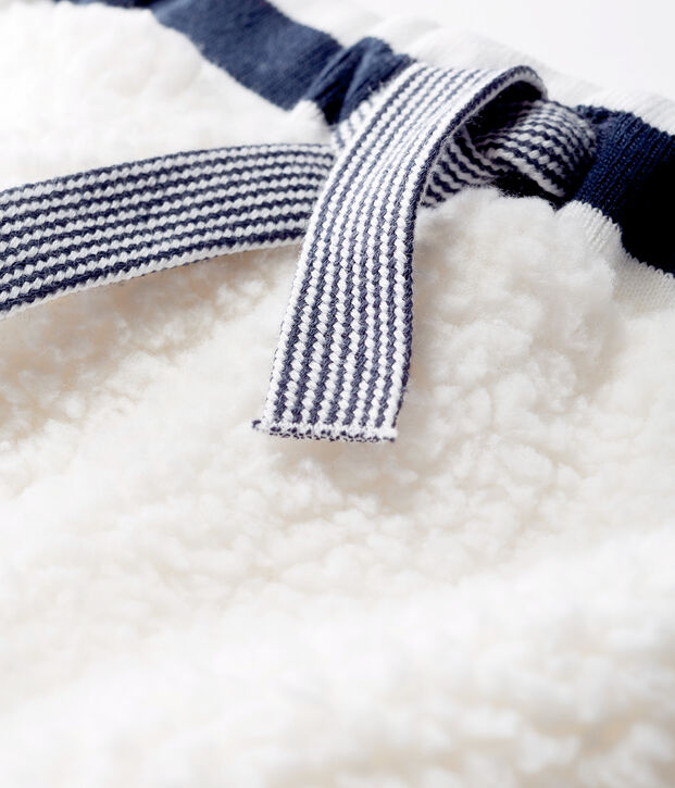 Unisex Baby Trousers in Sherpa white