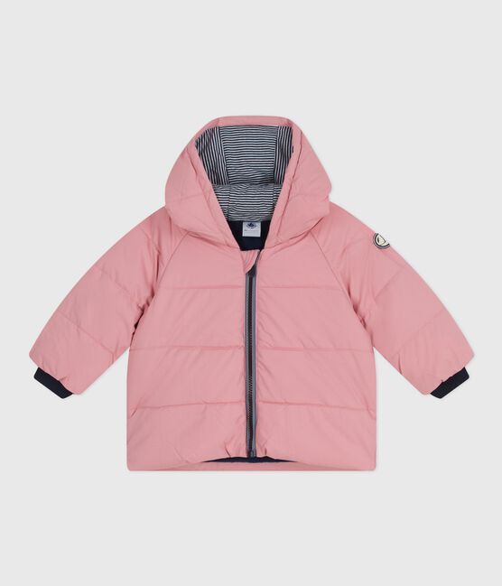 Babies' plain puffer jacket CHARME pink