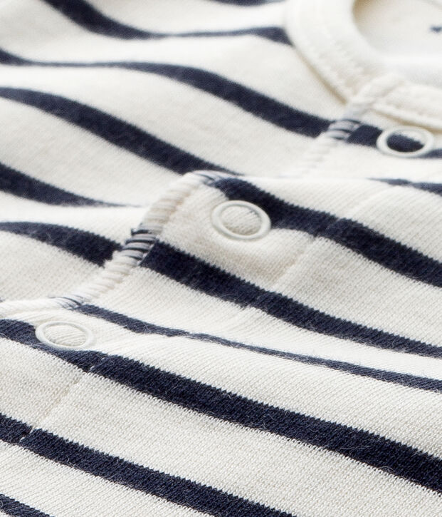 Ensemble b&eacute;b&eacute; 3 pi&egrave;ces r&eacute;versible white/blue